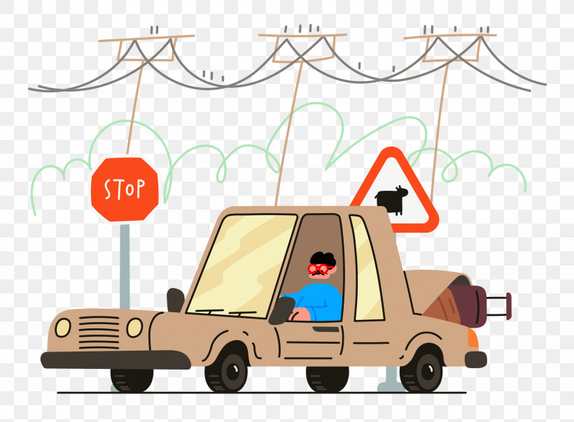 Driving, PNG, 2500x1843px, Driving, Car, Cartoon, Transport Download Free