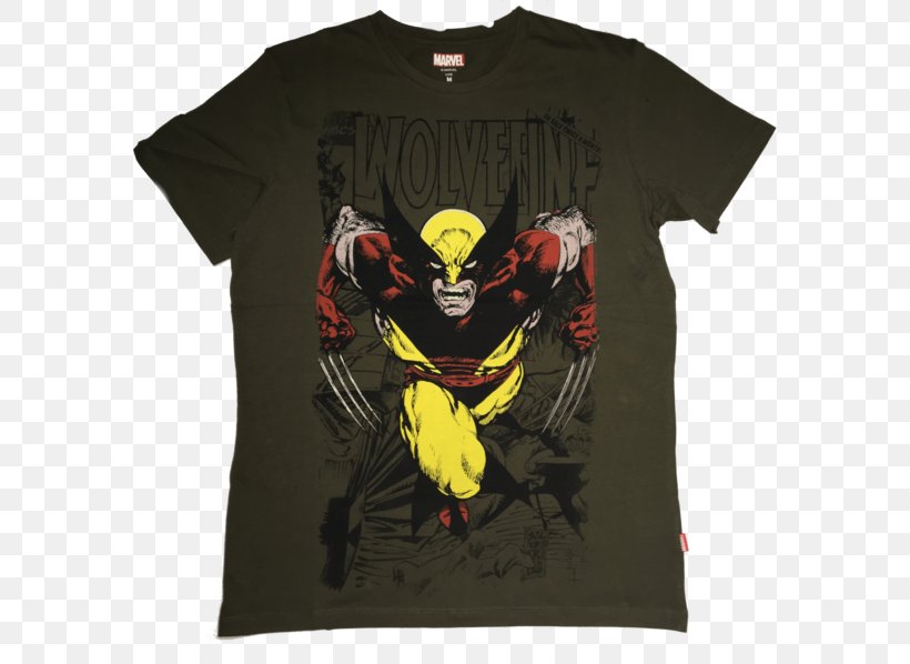 T-shirt Wolverine Character Fiction, PNG, 600x598px, Tshirt, Apple Ipad Pro 97, Brand, Character, Fiction Download Free