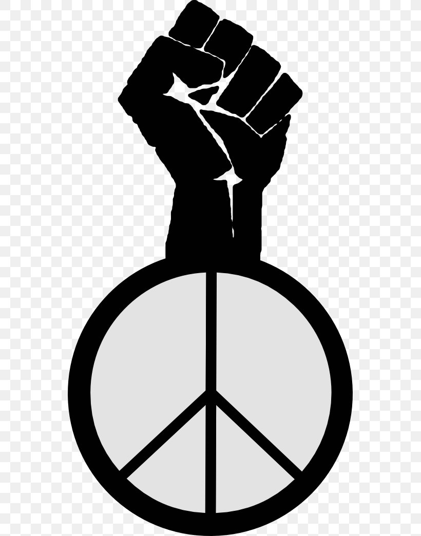Peace Symbols Raised Fist Clip Art, PNG, 555x1044px, Peace, Art, Artwork, Black And White, Fight The Power Download Free