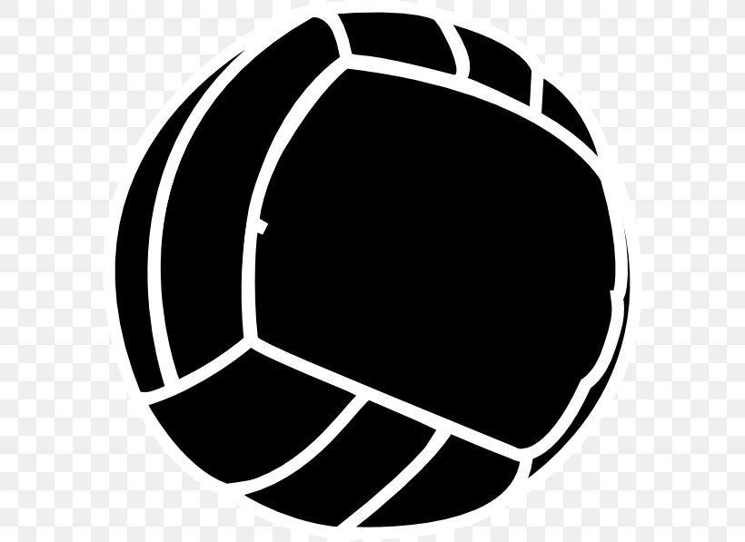 Beach Volleyball Sport, PNG, 594x597px, Volleyball, Ball, Beach Volleyball, Black, Black And White Download Free