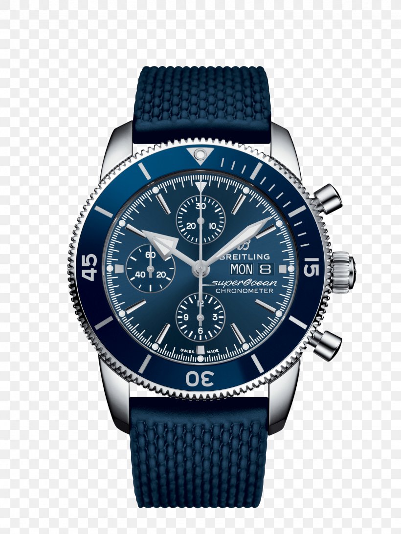 Chronograph Breitling SA Superocean Chronometer Watch, PNG, 1536x2048px, Chronograph, Automatic Watch, Baselworld, Blue, Brand Download Free