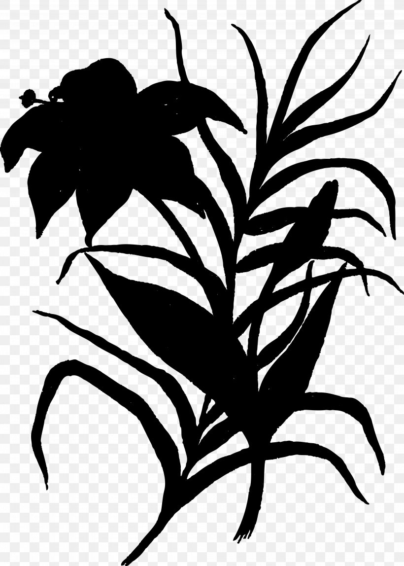 Clip Art Flower Plant Stem Leaf Silhouette, PNG, 4000x5601px, Flower, Blackandwhite, Botany, Flowering Plant, Leaf Download Free