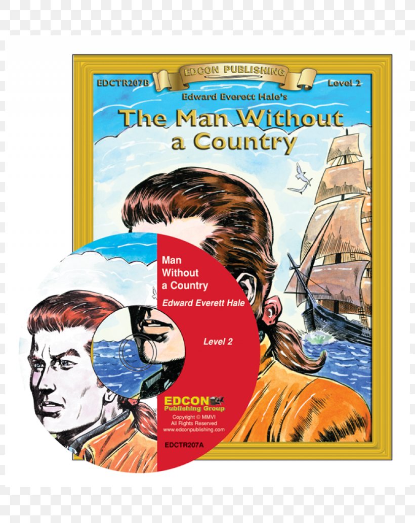 The Man Without A Country Graphic Design Poster Book, PNG, 800x1035px, Poster, Advertising, Book, Edward Everett Hale, Text Download Free