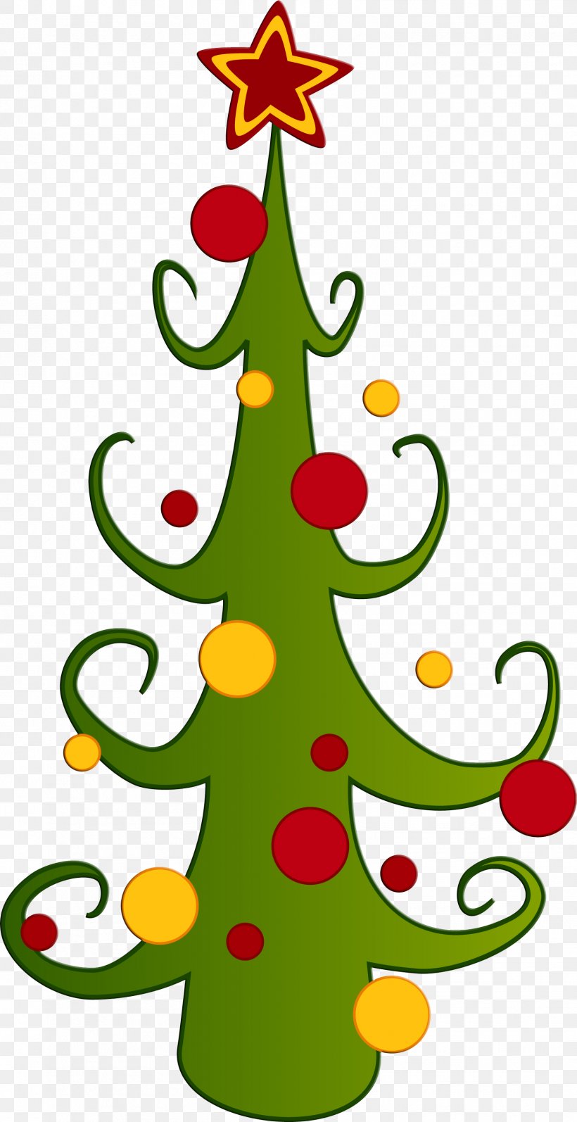 Christmas Tree Clip Art, PNG, 1557x3027px, Christmas Tree, Artwork, Branch, Christmas, Christmas Decoration Download Free