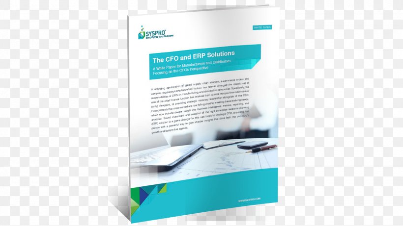 Enterprise Resource Planning SYSPRO Manufacturing Industry Advertising, PNG, 1500x845px, Enterprise Resource Planning, Advertising, Brand, Brochure, Chief Financial Officer Download Free
