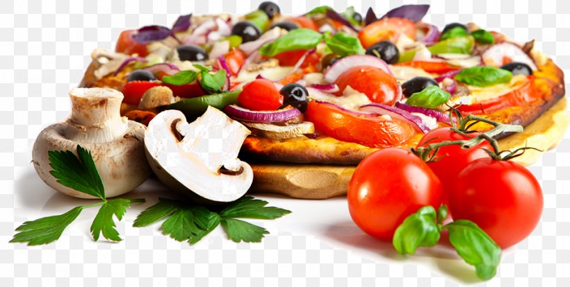 Pizza Take-out Hamburger Italian Cuisine Fast Food, PNG, 954x482px, Pizza, Appetizer, Baking, Bruschetta, Cuisine Download Free