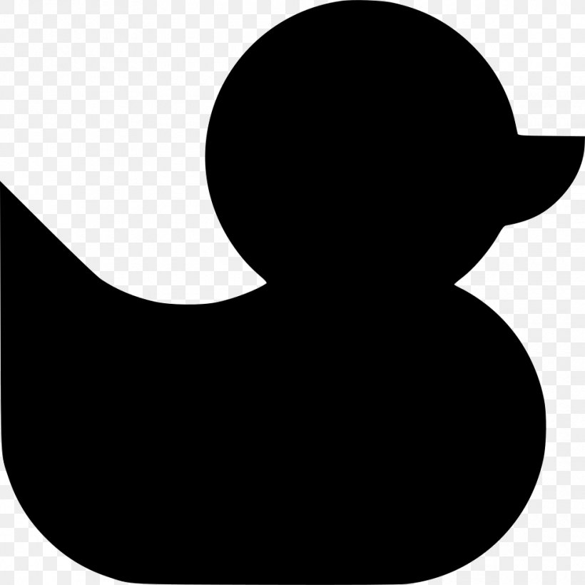 Rubber Duck Clip Art, PNG, 980x980px, Duck, Black, Black And White, Logo, Monochrome Download Free