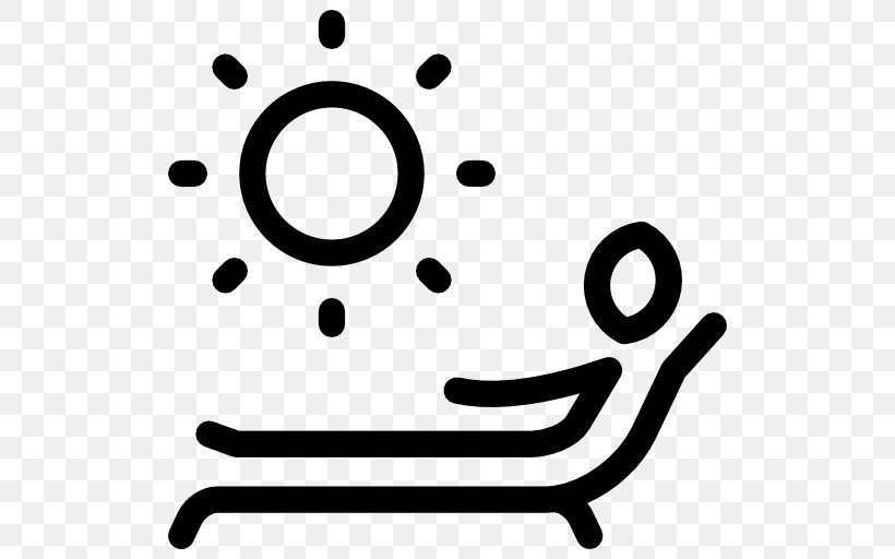 Sunbath, PNG, 512x512px, Symbol, Black And White, Depositphotos, Share Icon, Smile Download Free