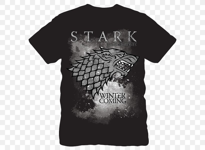 T-shirt Daenerys Targaryen Clothing Winter Is Coming, PNG, 600x600px, Tshirt, Black, Black And White, Brand, Clothing Download Free