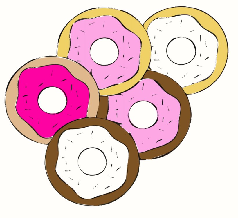 Donuts Desktop Wallpaper Clip Art, PNG, 1024x940px, Donuts, Area, Artwork, Auto Part, Black And White Download Free
