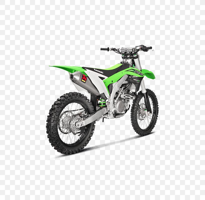 Kawasaki KX250F Exhaust System Akrapovič Kawasaki KX450F Motorcycle, PNG, 800x800px, Kawasaki Kx250f, Automotive Exhaust, Automotive Exterior, Automotive Wheel System, Bicycle Accessory Download Free