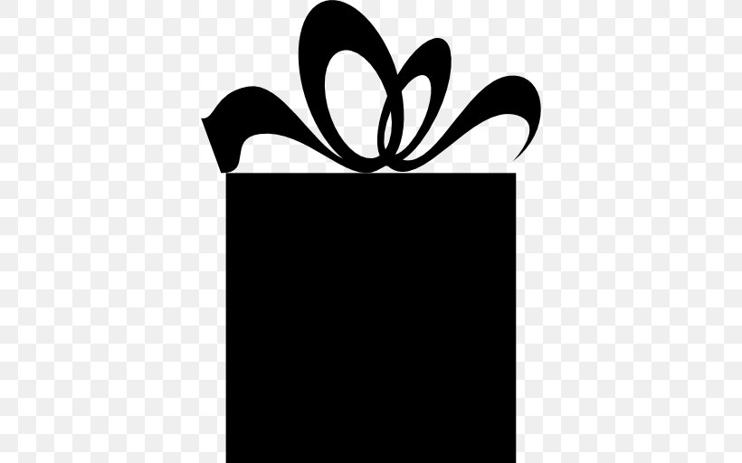 Gift Silhouette Box Clip Art, PNG, 512x512px, Gift, Black, Black And White, Box, Brand Download Free