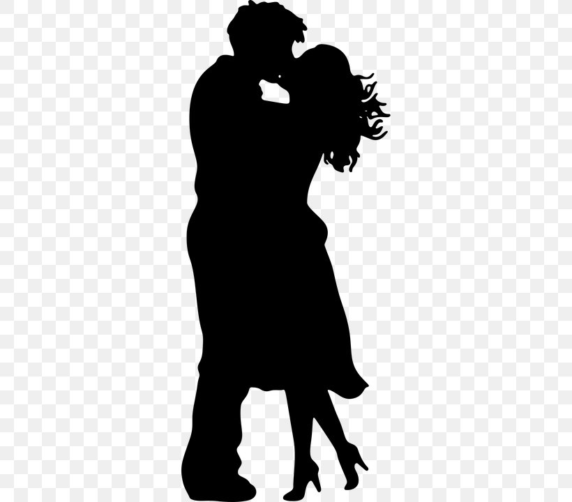 Kiss Couple Clip Art, PNG, 360x720px, Kiss, Black, Black And White, Couple, Dating Download Free