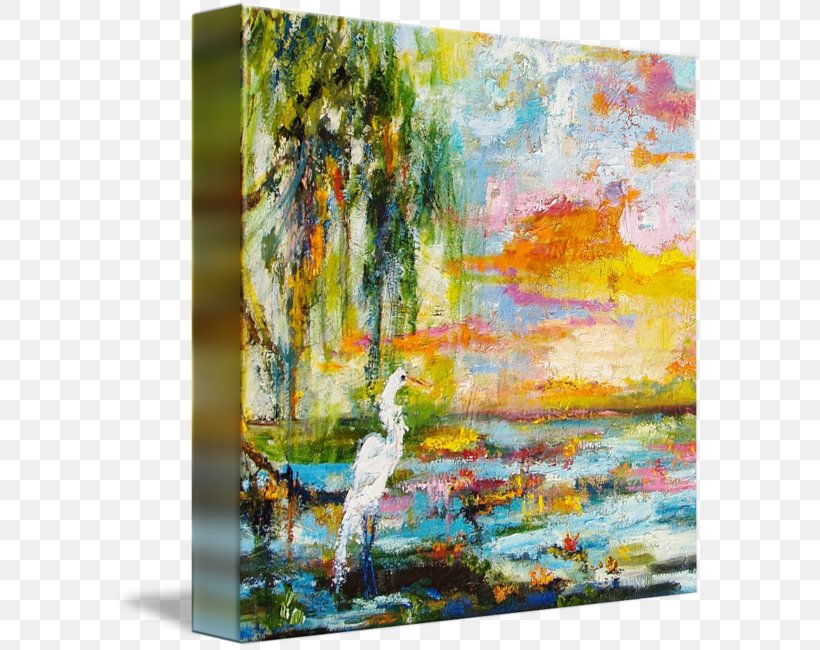 Oil Painting Acrylic Paint Oil Painting Okefenokee Swamp, PNG, 589x650px, Painting, Acrylic Paint, Art, Artwork, Canvas Download Free