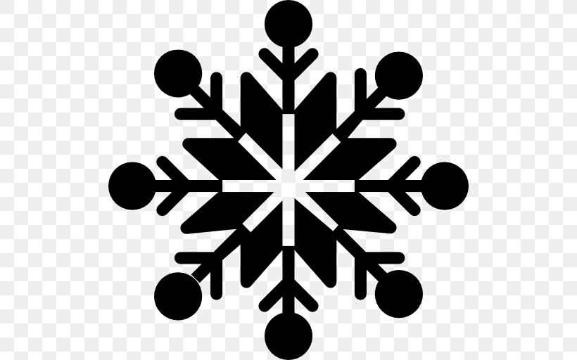Snowflake Clip Art, PNG, 512x512px, Snowflake, Black And White, Monochrome Photography, Royaltyfree, Snow Download Free