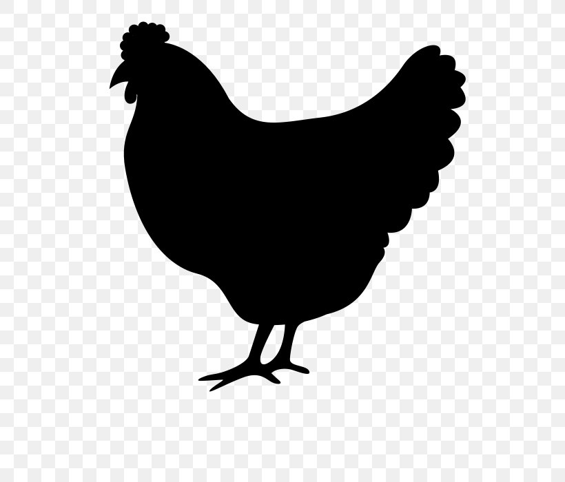 Fried Chicken, PNG, 700x700px, Chicken, Beak, Bird, Blackandwhite, Comb Download Free