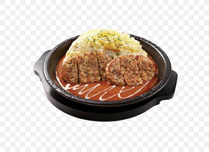 Japanese Curry Hamburg Steak Japanese Cuisine Beef Sirloin Steak, PNG, 600x600px, Japanese Curry, Animal Source Foods, Beef, Black Pepper, Cuisine Download Free