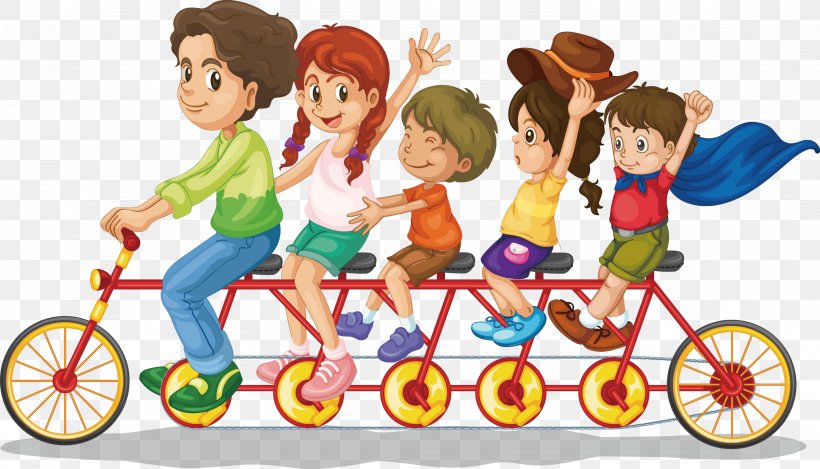 Family Love Poster Illustration, PNG, 2666x1528px, Family, Art, Bicycle, Bicycle Accessory, Cartoon Download Free