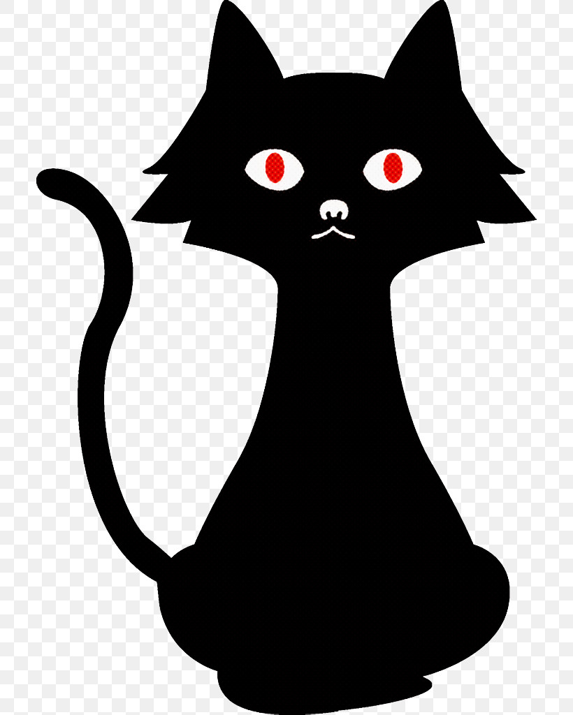 Black Cat Halloween Cat, PNG, 716x1024px, Black Cat, Cartoon, Cat, Halloween, Small To Mediumsized Cats Download Free