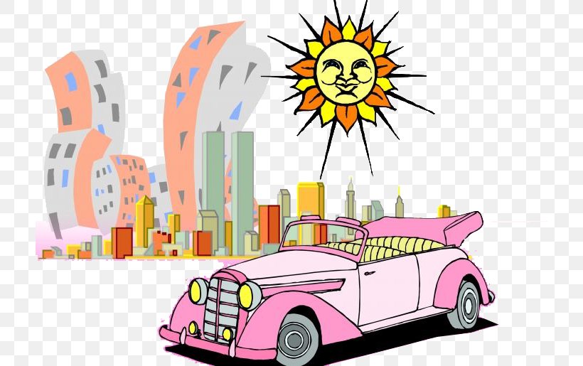 Car Sunrise Child Clip Art, PNG, 720x515px, Car, Automotive Design, Cartoon, Child, Designer Download Free