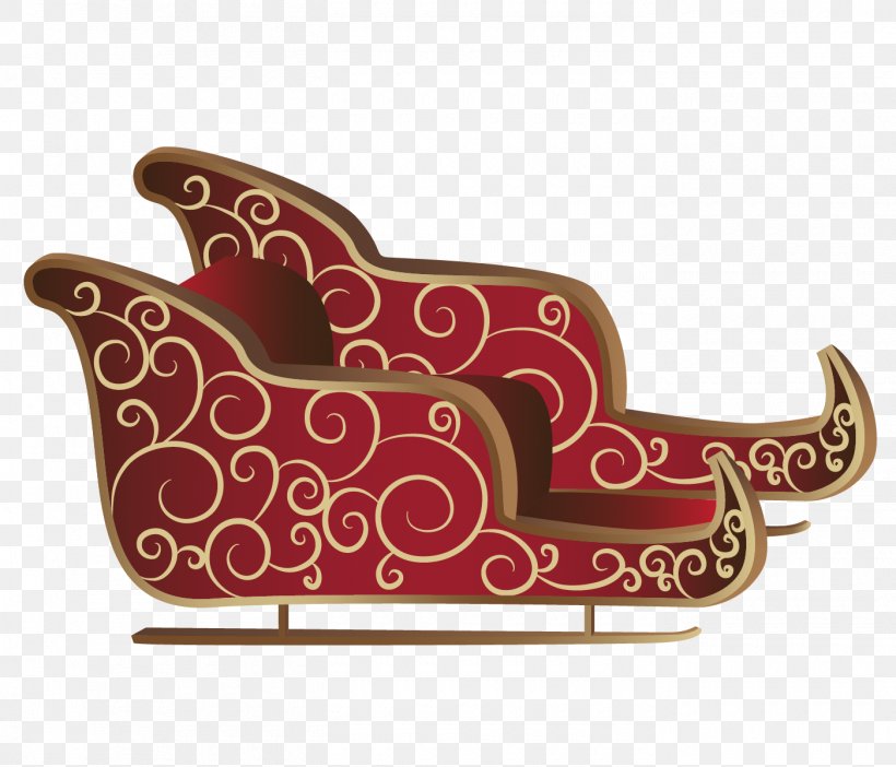 Santa Claus Sled Christmas Day Reindeer Image, PNG, 1400x1200px, Santa Claus, Chair, Chaise Longue, Christmas Day, Couch Download Free
