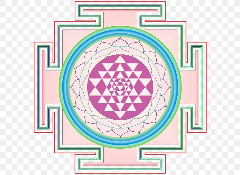 Sri Yantra Mandala Chakra Sahasrara, PNG, 600x598px, Yantra, Area, Art, Chakra, Mandala Download Free