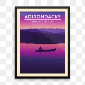 Vintage Poster - Whiteface Mountain Adirondack Park Raquette Lake Ausable River Adirondack High Peaks PNG