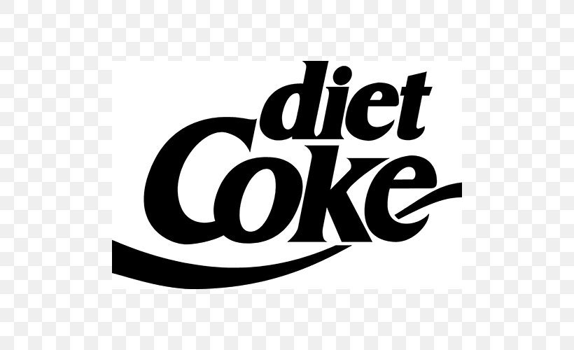 Diet Coke Coca-Cola Cherry Fizzy Drinks, PNG, 500x500px, Diet Coke, Area, Black And White, Boylan Bottling Company, Brand Download Free