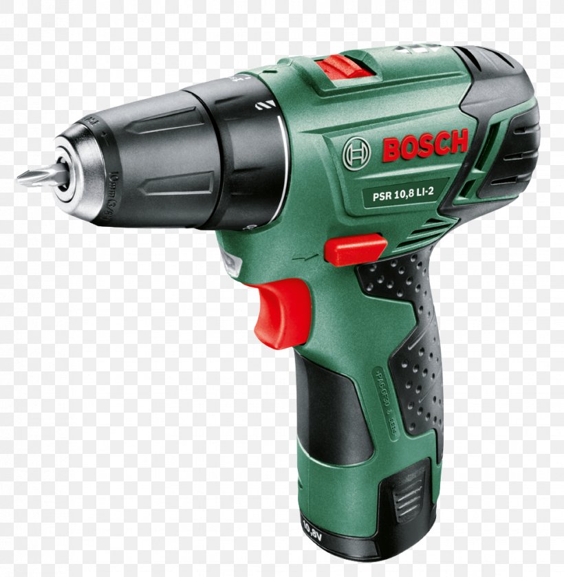 Drill Screw Gun Lithium-ion Battery Bosc Akkuschr. PSR 10.8 LI IK. Gn Rechargeable Battery, PNG, 979x1002px, Drill, Cordless, Electric Battery, Hardware, Impact Driver Download Free