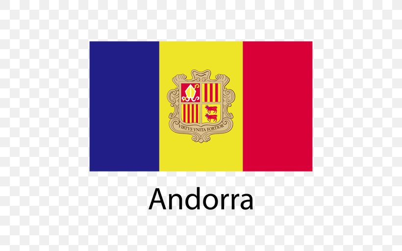 Flag Of Andorra Logo Flags Of The World, PNG, 512x512px, Andorra, Area, Art, Brand, Country Download Free
