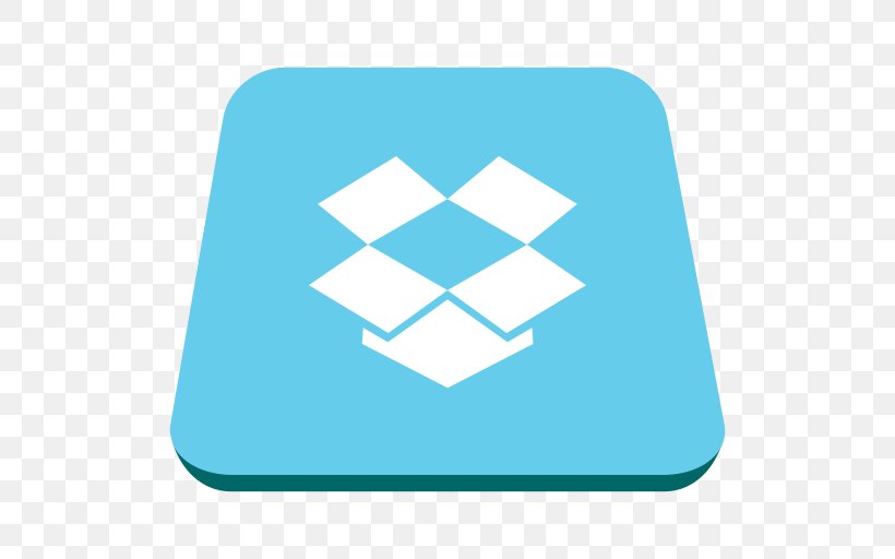Dropbox OneDrive File Sharing Installation Computer, PNG, 512x512px, Dropbox, Aqua, Area, Azure, Blue Download Free