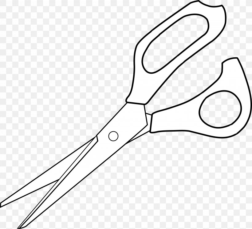 Hair-cutting Shears Scissors Clip Art, PNG, 3860x3500px, Haircutting Shears, Artwork, Black And White, Blog, Drawing Download Free