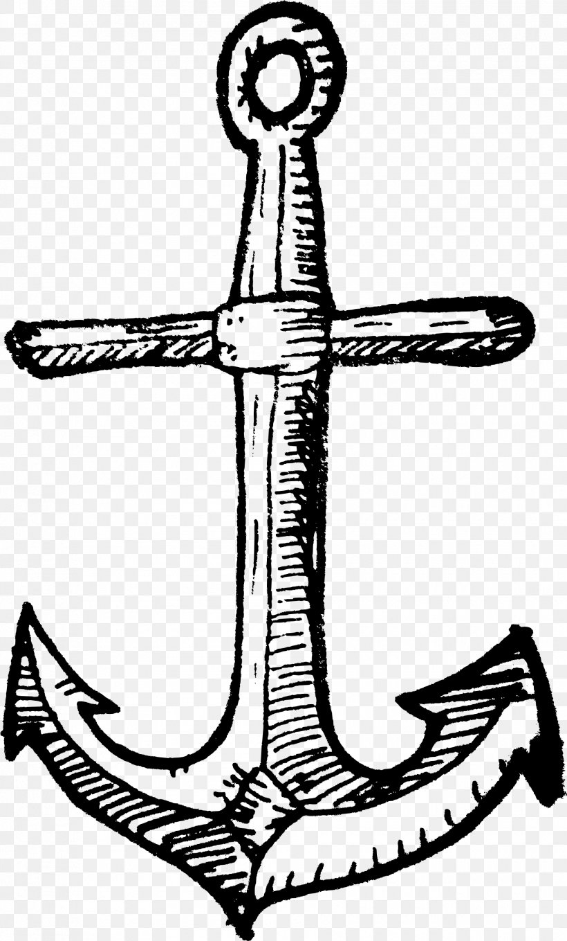 Anchor Line Art Clip Art, PNG, 1810x3000px, Anchor, Artwork, Black And White, Cold Weapon, Drawing Download Free