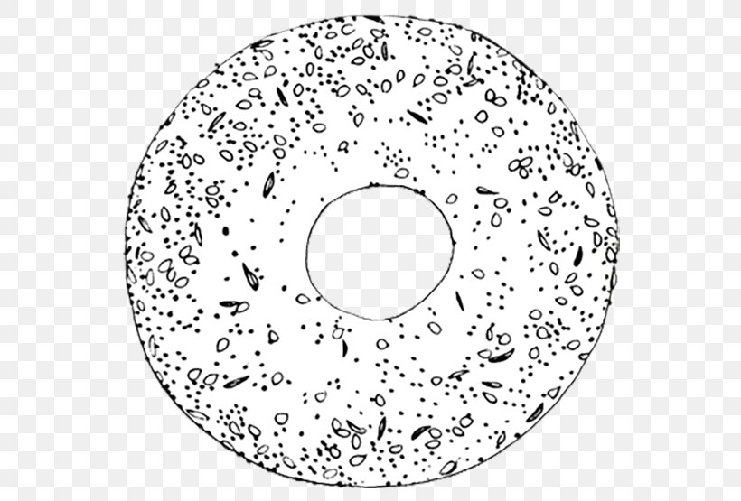 Bagel Baby Food Drawing, PNG, 600x555px, Bagel, Area, Baby Food, Black And White, Drawing Download Free