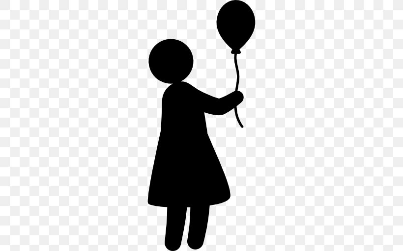 Balloon Clip Art, PNG, 512x512px, Balloon, Black And White, Child, Happiness, Human Behavior Download Free