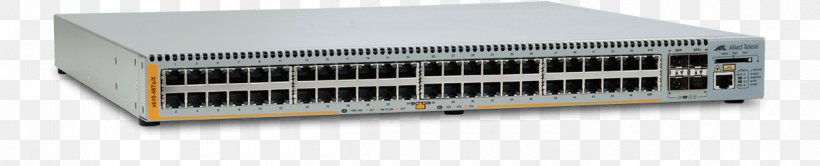Gigabit Ethernet Allied Telesis Network Switch Stackable Switch Small Form-factor Pluggable Transceiver, PNG, 1200x244px, Gigabit Ethernet, Allied Telesis, Computer Network, Computer Port, Ethernet Download Free