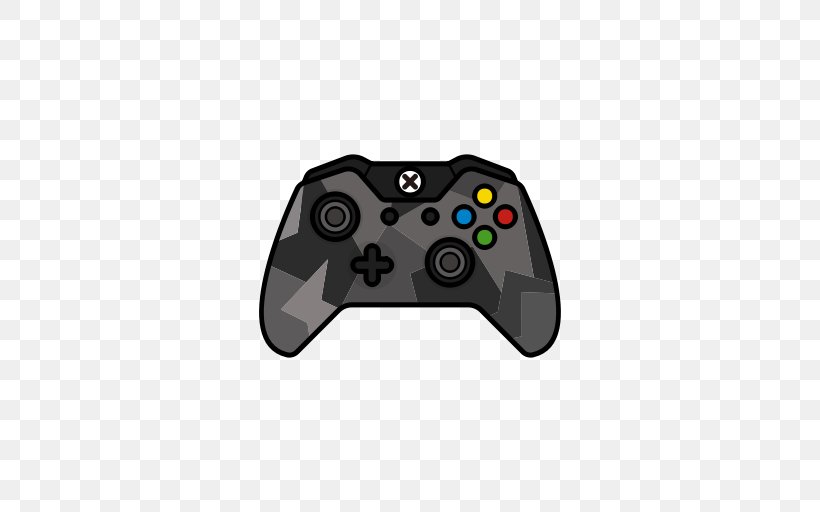 Xbox 360 Controller Xbox One Controller Black Game Controllers, PNG, 512x512px, Xbox 360 Controller, All Xbox Accessory, Black, Electronic Device, Game Controller Download Free
