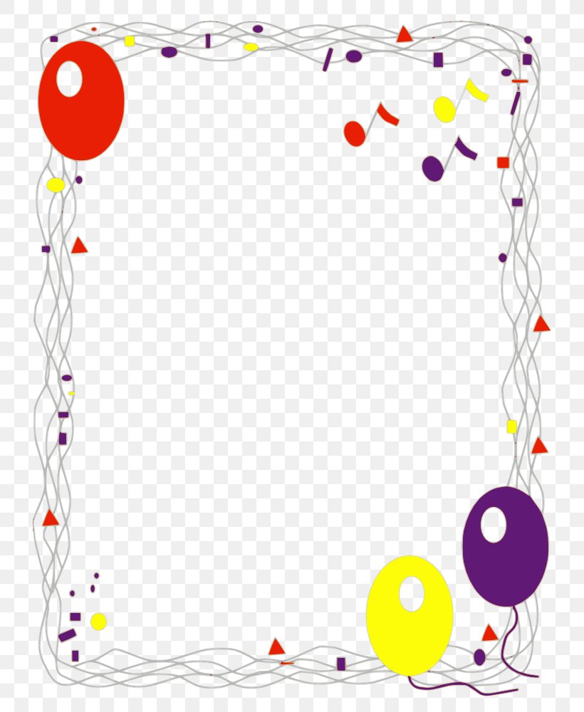 Decorative Borders Balloon Birthday Clip Art, PNG, 773x1000px, Decorative Borders, Area, Baby Toys, Balloon, Balloon Modelling Download Free