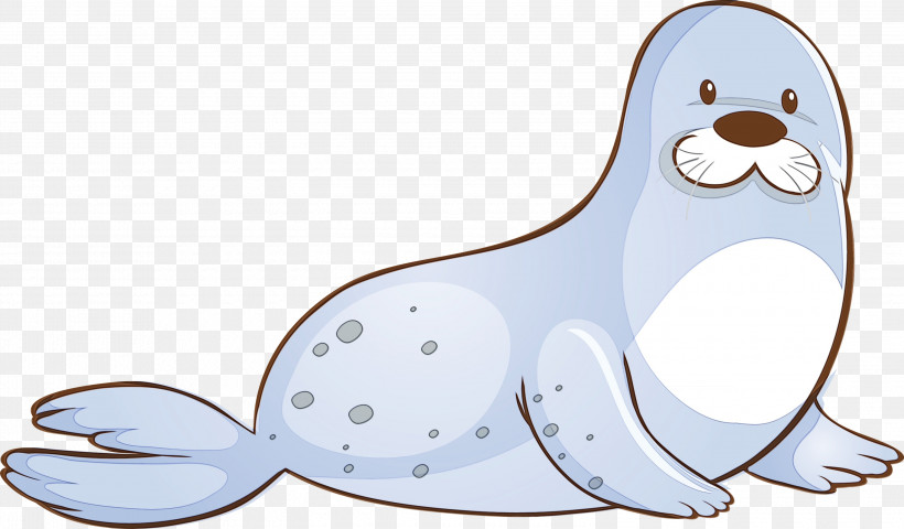 Earless Seal Seal Animal Figure, PNG, 3000x1759px, Watercolor Sea Lion, Animal Figure, Earless Seal, Paint, Seal Download Free