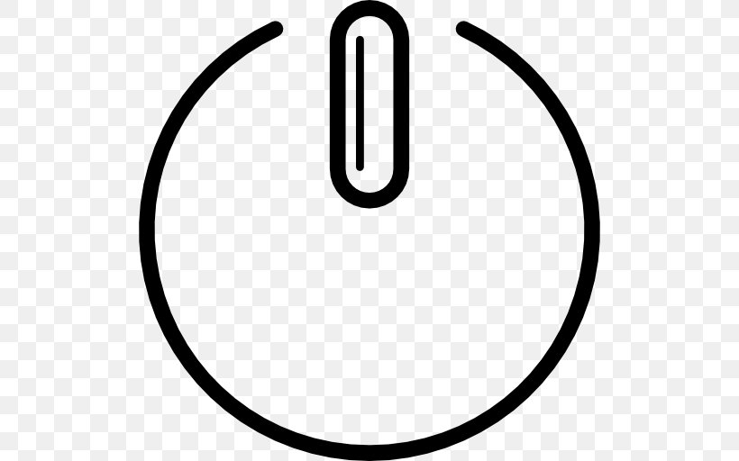 Power Symbol Button Clip Art, PNG, 512x512px, Symbol, Area, Black And White, Button, Computing Download Free