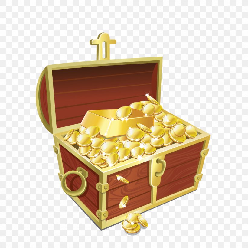 Vector Graphics Gold Buried Treasure Image, PNG, 1000x1000px, Gold, Buried Treasure, Coin, Drawing, Gold Coin Download Free