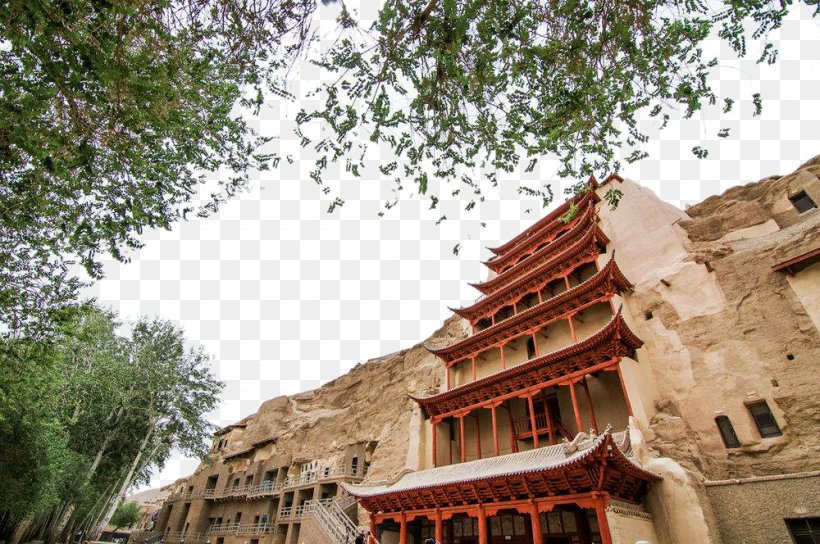 Crescent Lake Yumen Pass Zhangye Mogao Caves Mingsha Mountain And Crescent Moon Spring, PNG, 1000x664px, Crescent Lake, Archaeological Site, Building, China Danxia, Dunhuang Download Free