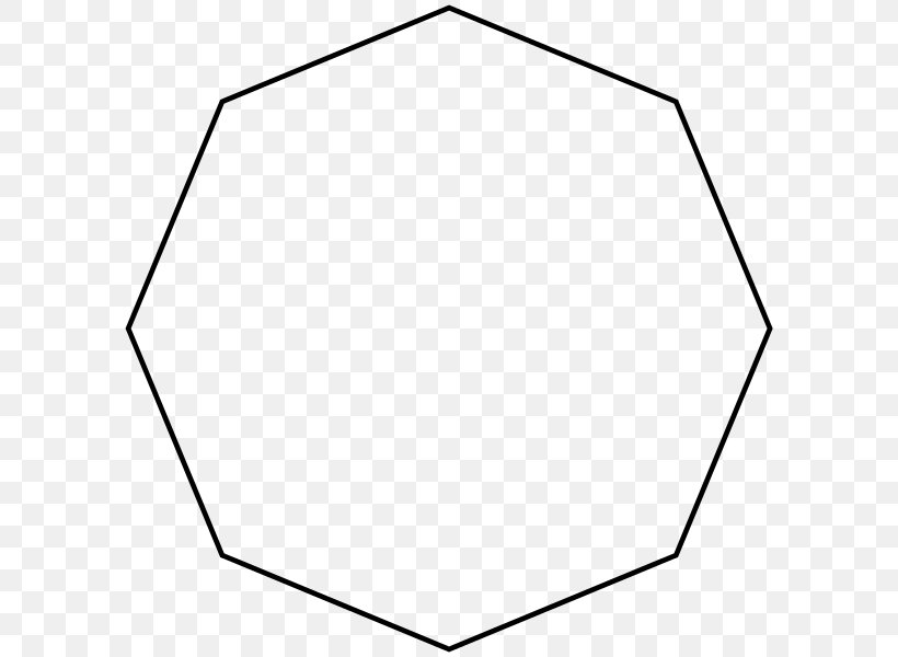 Regular Polygon Hexagon Geometry Clip Art, PNG, 600x600px, Regular Polygon, Area, Black, Black And White, Equiangular Polygon Download Free