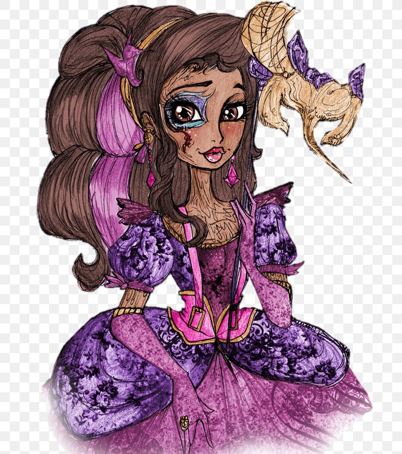 Ever After High Doll Monster High OOAK Mattel, PNG, 715x926px, Watercolor, Cartoon, Flower, Frame, Heart Download Free