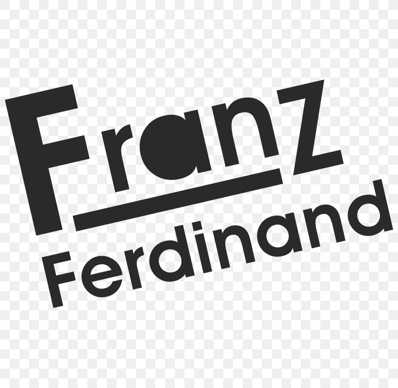 Franz Ferdinand Logo Brand Font DVD, PNG, 800x800px, Franz Ferdinand, Archduke Franz Ferdinand Of Austria, Area, Black, Black And White Download Free