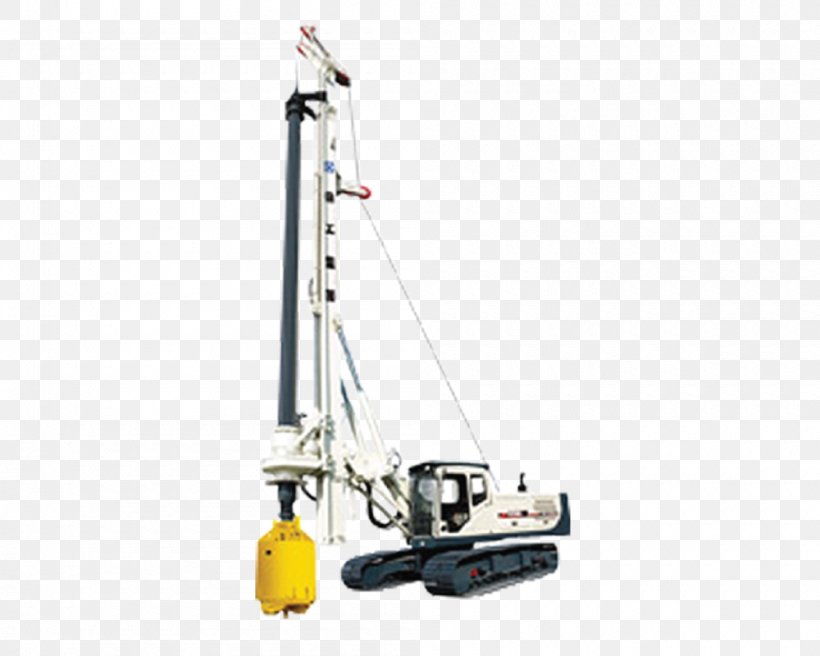 Drilling Rig Tool Augers Loader, PNG, 1000x800px, Drilling Rig, Augers, Backhoe Loader, Bulldozer, Crane Download Free
