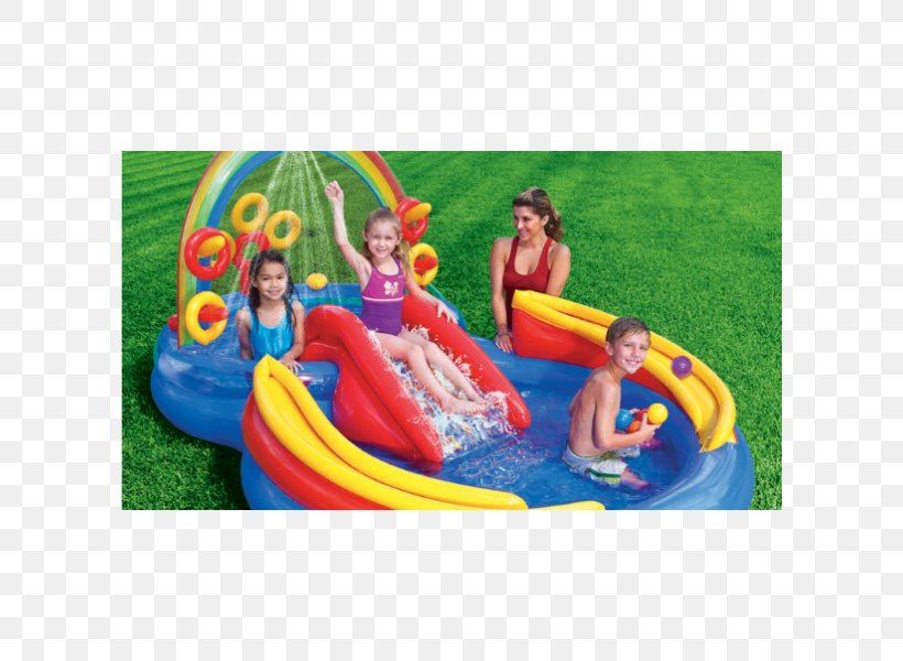 Inflatable Swimming Pool Game Water Slide, PNG, 600x600px, Inflatable, Air Mattresses, Amusement Park, Baby Float, Child Download Free