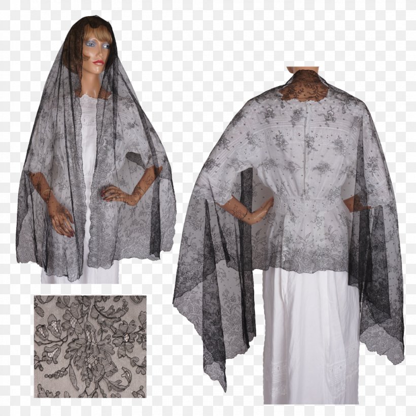 Robe Mantilla Shawl Headscarf, PNG, 1023x1023px, Robe, Chantilly Lace, Cloak, Clothing, Costume Download Free