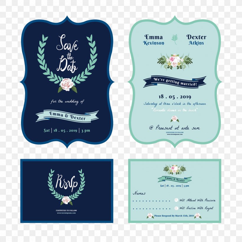 Wedding Invitation Save The Date Illustration, PNG, 3333x3333px, Wedding Invitation, Blue, Brand, Bride, Bride Groom Direct Download Free