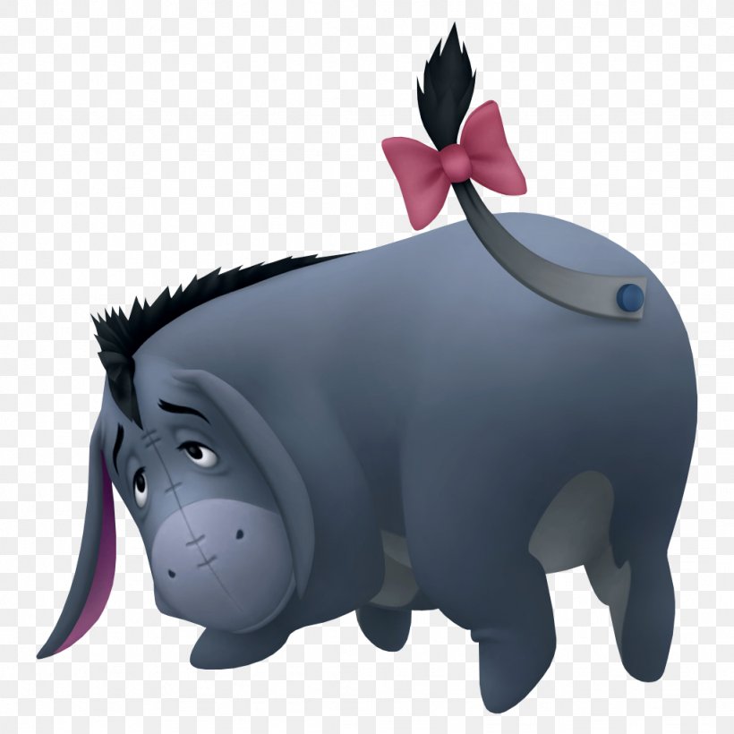 Kingdom Hearts II Eeyore Hundred Acre Wood Winnie-the-Pooh Kingdom Hearts: Chain Of Memories, PNG, 1024x1024px, Kingdom Hearts Ii, Carnivoran, Christopher Robin, Dog Like Mammal, Eeyore Download Free